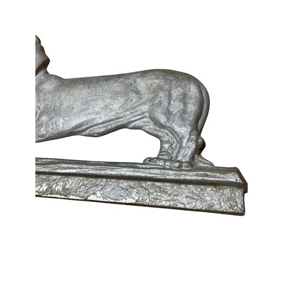 Vintage Aluminum Dachshund Dog Mailbox Topper Sign Wall Plaque - - Picture 4 of 7